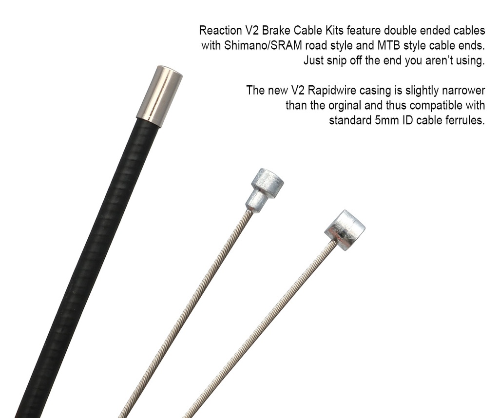 Yokozuna Reaction (v2) Brake Cable Kit (Road / MTB)