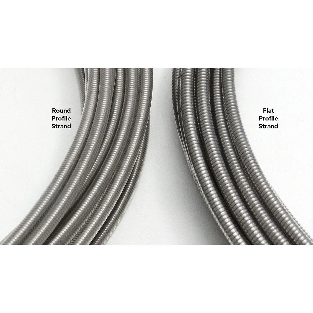 Yokozuna Vintage Housing 10Mx5mm Bulk Stainless Clear (Flat)